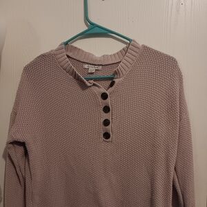 Old Navy Lavender Henley Sweater